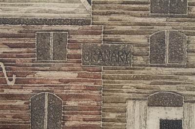 Lot 1069 - Valerie Thornton (1931-1991) signed artists proof etching and aquatint - The Granary, in glazed frame, 31cm x 39cm