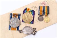 Lot 584 - First World War Pair, comprising War and Victory medals named to Lieut. W.P. Macfarlane