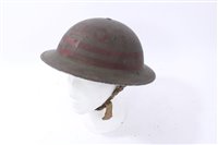 Lot 588 - Second World War British Military MKII Steel Helmet with painted lettering- C.F.O. (Chief Fire Officer)