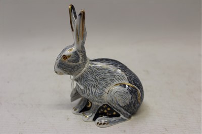 Lot 2038 - Royal Crown Derby Collectors Guild paperweight – Starlight Hare