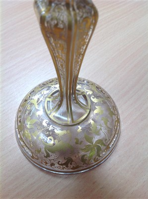 Lot 302 - 19th century Bohemian glass ewer and en-suite pair of goblets