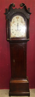 Lot 1295 - Early 19th century longcase clock, signed 'Thos. Revis, Cambridge'