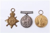 Lot 626 - First World War 1914-15 Star Trio, comprising 1914-15 star named to 52862. A-BMBR. L. Atkins. R.G.A.