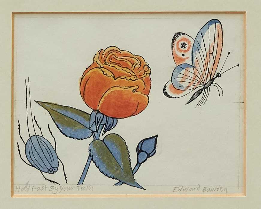 Lot 1147 - Edward Bawden ink and watercolour - Hold Fast By Your Teeth