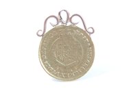 Lot 136 - G.B. gold Half Guinea George III 1809 (N.B. total weight 4.7 grams, with 9ct mount at 12 o’clock position), otherwise Good (1 coin)