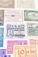 Lot 144 - Germany – a large collection of Notgeld banknotes contained in two albums.  Mostly in EF – UNC condition (estimated to be in excess of 1500 notes)