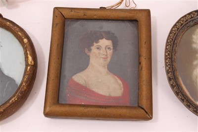 Lot 964 - Group of portrait miniatures