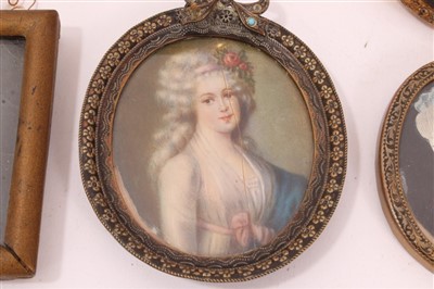 Lot 964 - Group of portrait miniatures