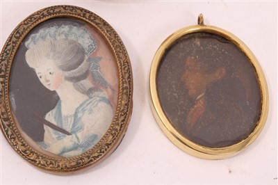 Lot 964 - Group of portrait miniatures