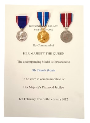 Lot 11 - Group three Royal Service medals awarded to the late Mr Dennis Brown, Highgrove vegetable gardener