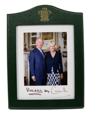 Lot 12 - TRH The Prince of Wales and The Duchess of Cornwall – signed Royal Presentation portrait photograph