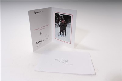 Lot 32 - TRH Prince Charles Prince of Wales and Camilla Duchess of Cornwall, four 2000s signed cards