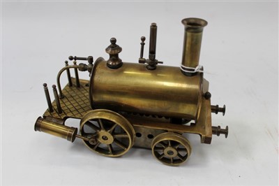 Lot 2919 - Maxwell Hemmens brass 'Birmingham Dribbler' steam engine