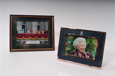 Lot 76 - HM Queen Elizabeth II, Christmas gift, framed photograph of The Queen and The Royal Wedding 2011