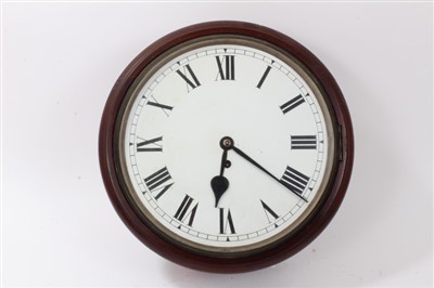 Lot 1280 - Late 19th / early 20th century wall clock