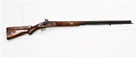 Lot 908 - 19th century percussion trade musket with steel ramrod, brass and steel mounts and walnut stock