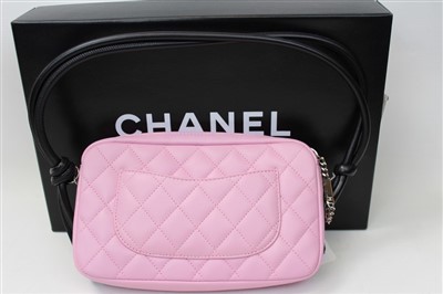 Lot 3066 - Chanel Pink Cambon Handbag.