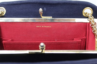 Lot 3069 - Chanel Navy Fabric Handbag