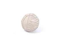 Lot 165 - G.B. Error obverse (mule) the undated issue of 2008 Twenty Pence.  EF (N.B. Spink Ref. G4A) (1 coin)