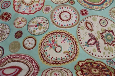 Lot 3077 - Roll of printed cotton fabric 'Harlequin'