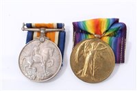 Lot 637 - First World War Medal Pair comprising War and Victory Medals named to M.V. Meagher. V.A.D.