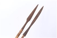Lot 846 - Pair of Interesting Zulu War Period spears