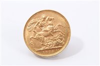 Lot 176 - G.B. gold Sovereign Edward VII 1903P.  GVF (1 coin)