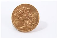 Lot 192 - G.B. gold Sovereign George V 1914.  AEF (1 coin)