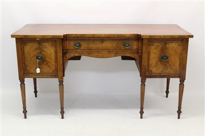 Lot 1319 - George III mahogany breakfront sideboard