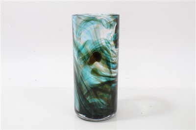 Lot 2096 - Whitefriars art glass cylindrical streaky vase