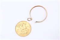 Lot 252 - G.B. gold Two Pounds Victoria O.H. 1893 (ex-mount), otherwise AEF and scarce (1 coin)