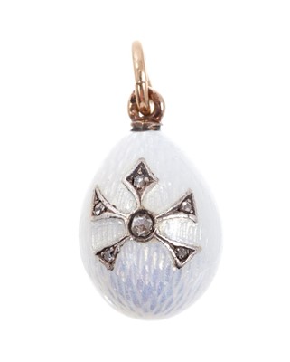 Lot 670 - Six Russian egg pendants