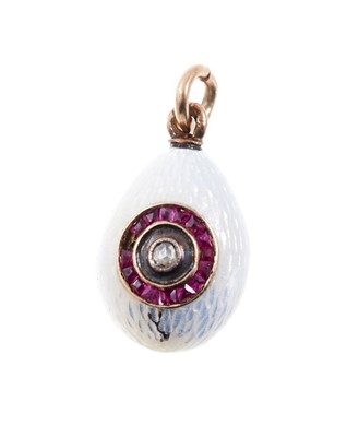 Lot 670 - Six Russian egg pendants