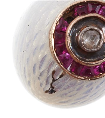 Lot 670 - Six Russian egg pendants