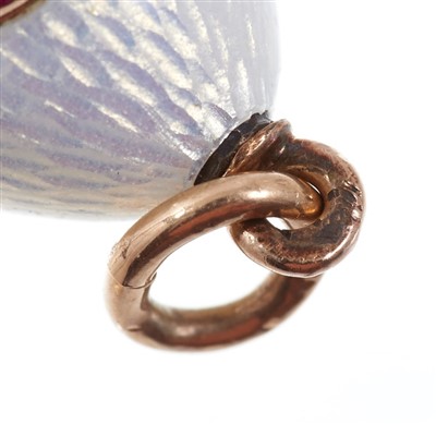 Lot 670 - Six Russian egg pendants