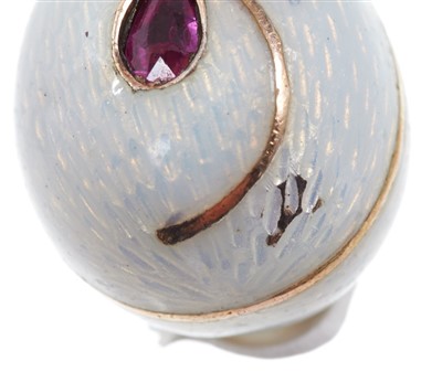 Lot 670 - Six Russian egg pendants