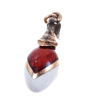 Lot 670 - Six Russian egg pendants
