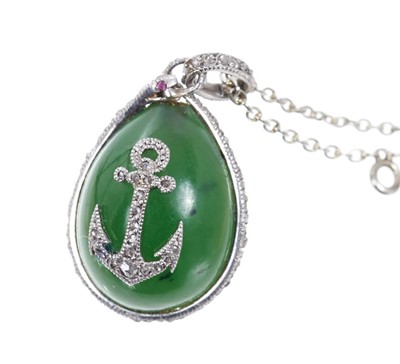 Lot 670 - Six Russian egg pendants