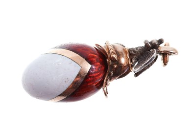 Lot 670 - Six Russian egg pendants
