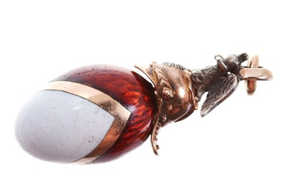 Lot 670 - Six Russian egg pendants