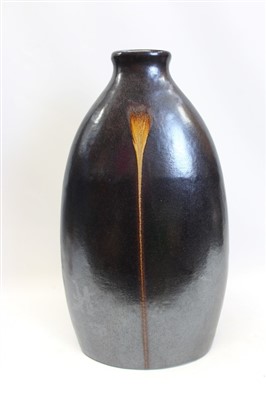 Lot 2114 - Ceramic art pottery vase, together with a Waterford crystal Colleen pattern decanter and stopper in box (2)