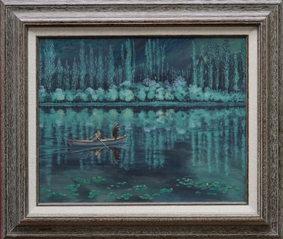 Lot 393 - Michael Morley oil - fishing
