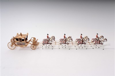 Lot 105 - Britain Collectors’ Club Golden Jubilee 50th Anniversary model Coronation State Coach with instructions