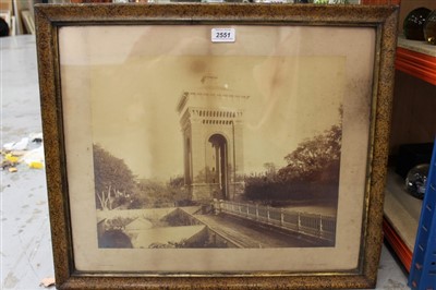 Lot 2551 - Two old framed photographs