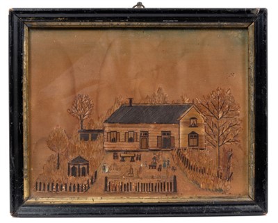 Lot 807 - 19th century Napoleonic prisoner of war straw work picture