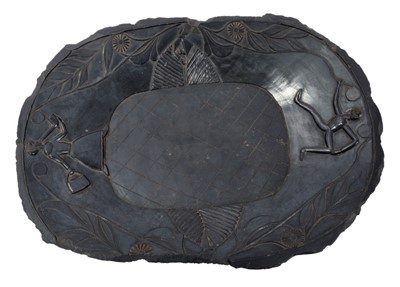 Lot 810 - Rare 19th century Haida argillite platter