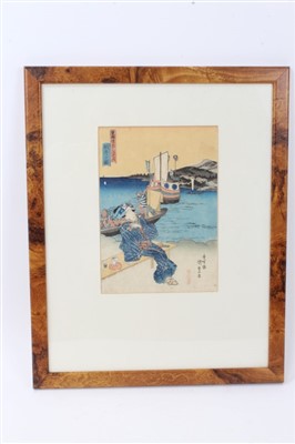 Lot 951 - Utagawa Kunisada (1786-1864) coloured woodblock print