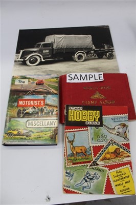 Lot 2507 - Ephemera selection – including Post Office Telephones 30
cwt lorry real photograph, various motoring books, stamps, etc