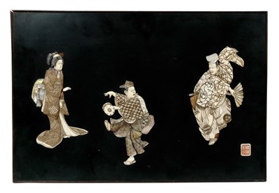 Lot 1002 - Late 19th century / early 20th century Japanese shibyama panel