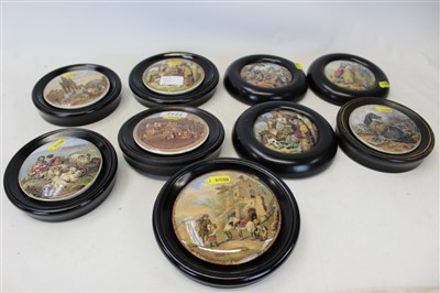 Lot 2121 - Nine Victorian pot lids